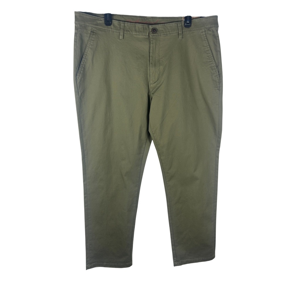 Weatherproof Vintage Chino Pants Slim Straight Stretch Twill Khaki 38W x 30L NEW